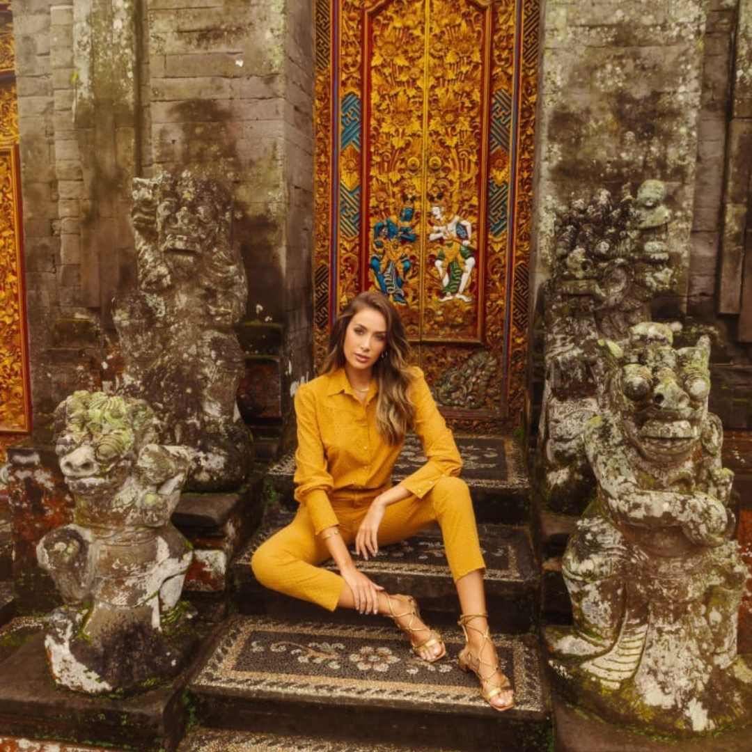 Calça Laise Mostarda