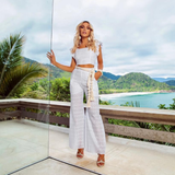 Calça Flare Laise Branca