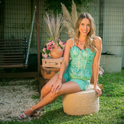 Corselet Renda Peplum