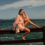 Cropped Laço Salmão