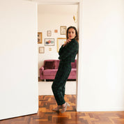 Calça Tartan Azul e Verde