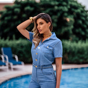 Macacão Jeans Aria