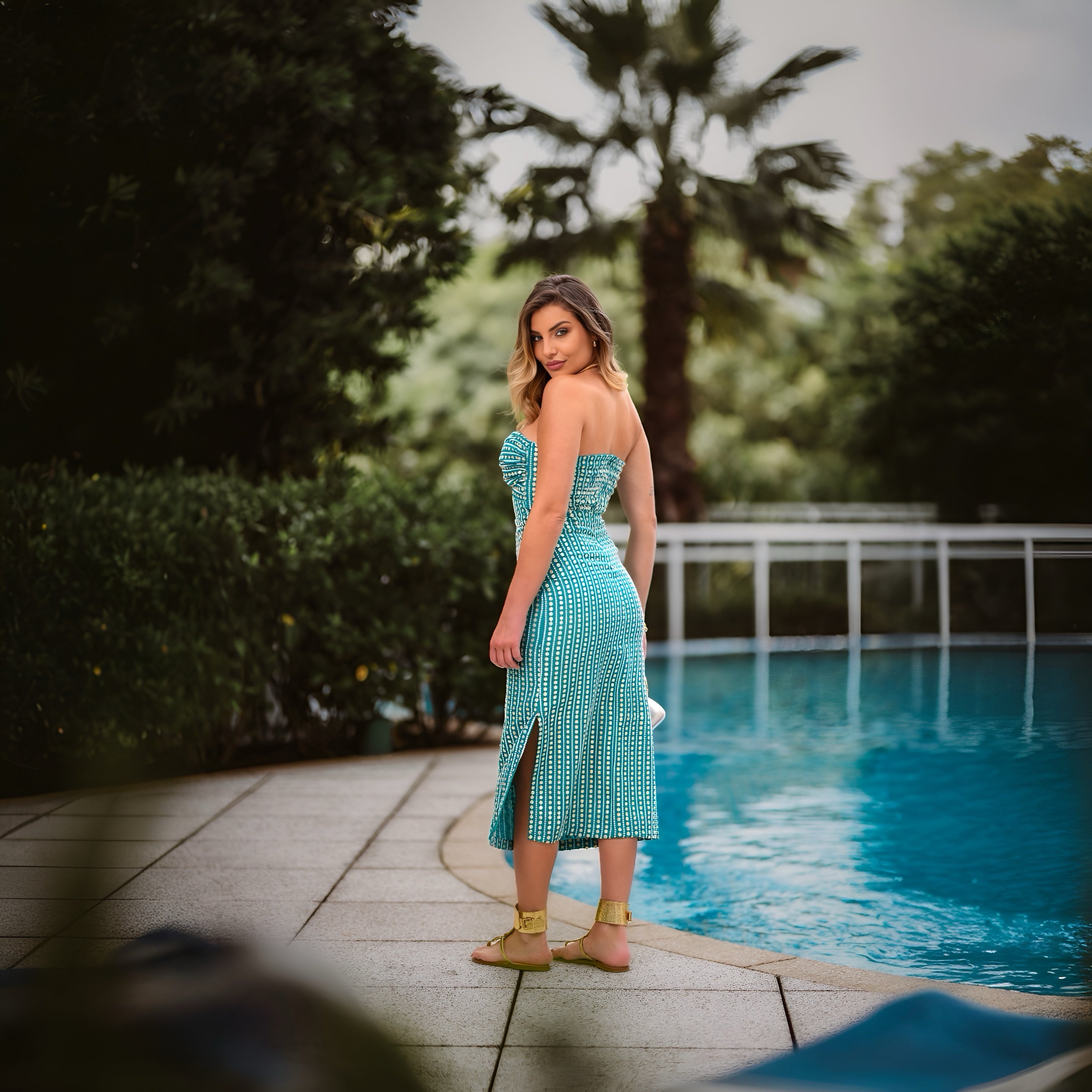 Vestido Shefali Verde
